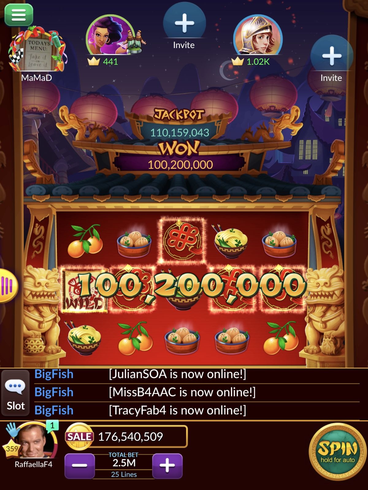 Cascading Slots game